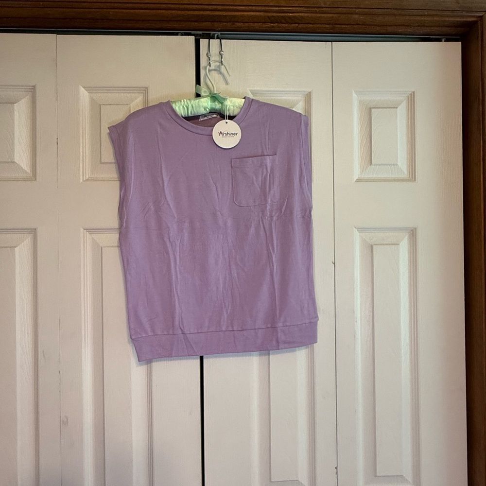 Purple Sleeveless‎ Top and bottom